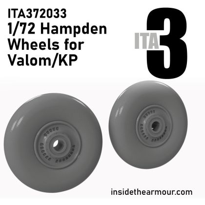 1:72 Handley Page Hampden - Weighted Wheels (for Kovozavody Prostejov and Valom Kits)