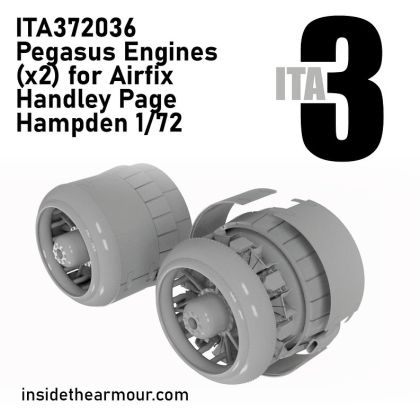 1:72 Handley Page Hampden - Bristol Pegasus Engines (for Airfix Kits / 2 pcs)