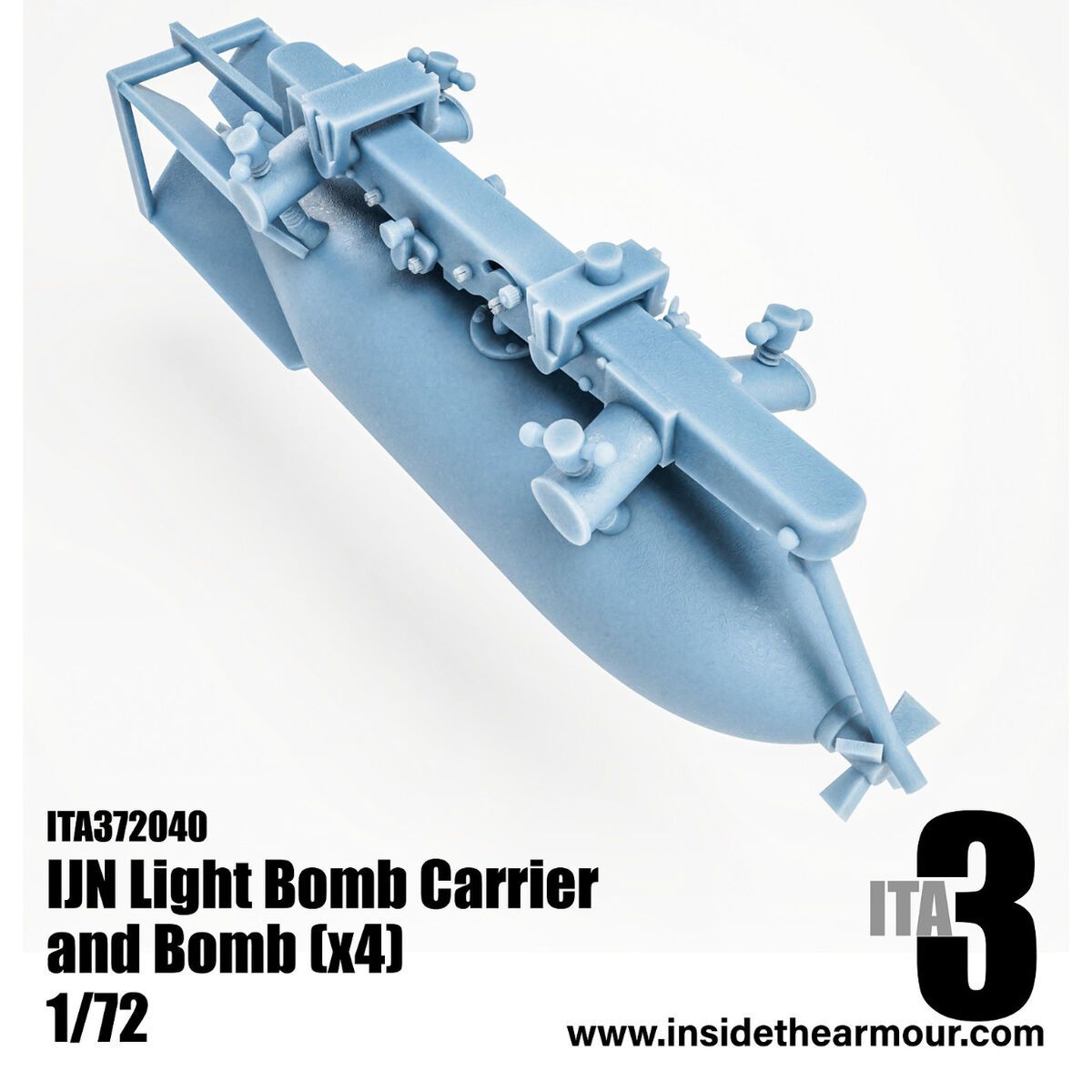 1:72 IJN Light Bomb Carriers with Bombs for D3A1/2 Val / A6M Zero / Ki-30 Ann and others (4 pcs)