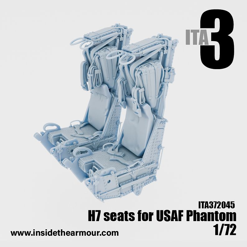 1:72 USAF Phantoms - Martin Baker H7 Seats (2 pcs / 3D-Printed)