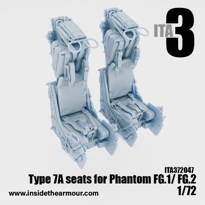1:72 British Phantoms FG.1 and FG.2 - Martin Baker Type 7A Seats (2 pcs / 3D-Printed)