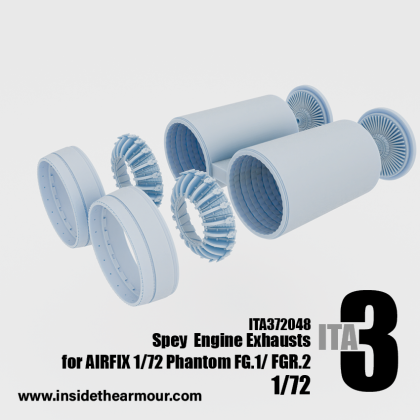 1:72 Phantom FG.1 / FGR.2 - Spey Engine Exhausts (for Airfix Kits)