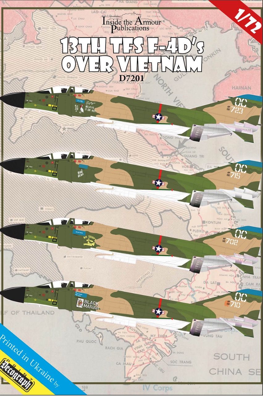 1:72 13th TFS McDonnell F-4D Phantom's Over Vietnam