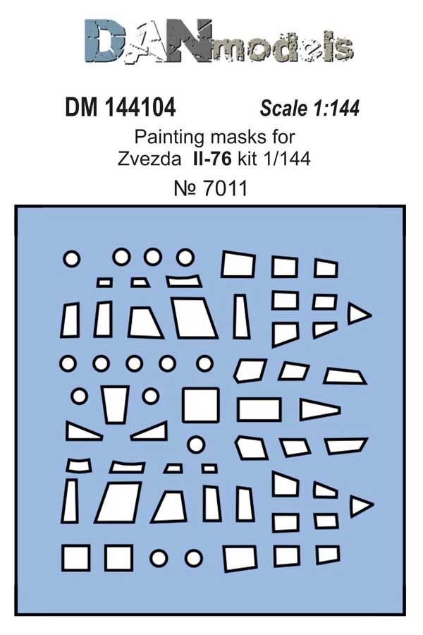 1:144 Painting masks for model IL-76 ( Zvezda 7011 )