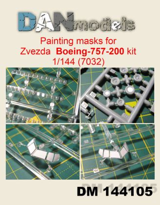 1:144  Painting masks for Zvezda model Boeing757-200