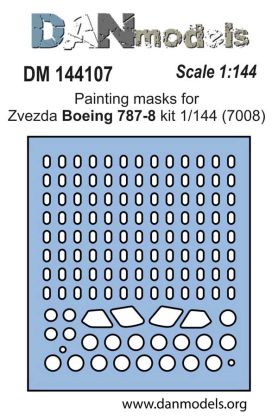 1:144 Painting masks for Boeing 787-8 (Zvezda 7008)