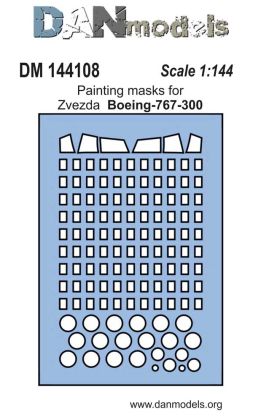 1:144 Painting masks for Zvezda Boeing-767-300