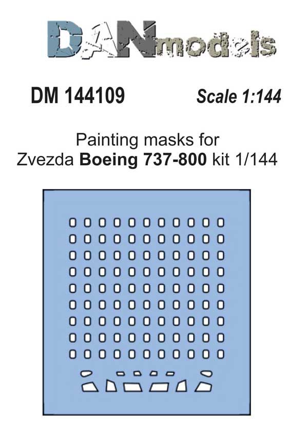 1:144 Painting masks for model Boing 737-800 ( Zvezda 7019 )