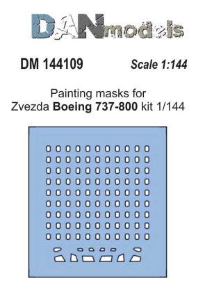 1:144 Painting masks for model Boing 737-800 ( Zvezda 7019 )