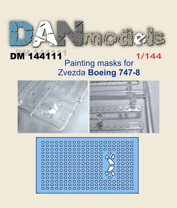 1:144 Painting masks for Boeing 747-8 (zvezda)