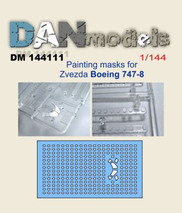 1:144 Painting masks for Boeing 747-8 (zvezda)