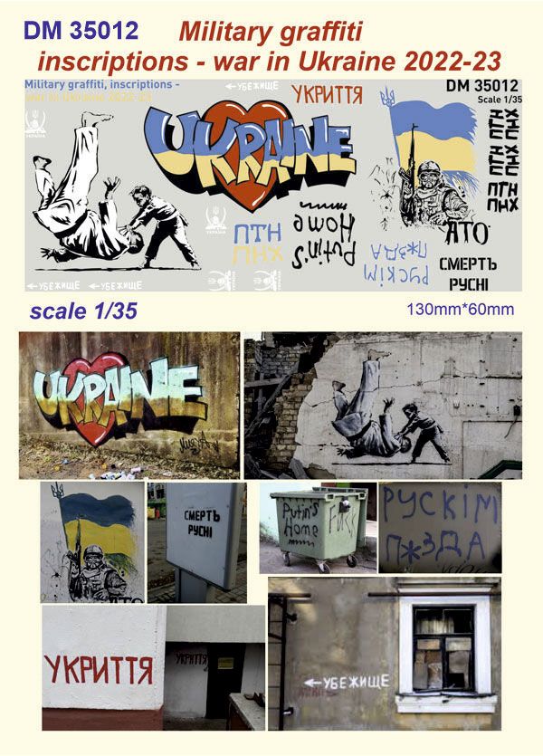 1:35 Military graffiti. Ukraine 2022-24.