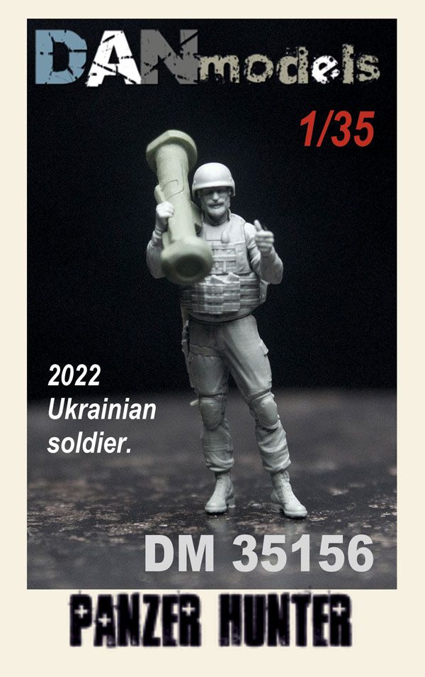 1:35 Panzer hunter. Ukrainian soldier. 2022