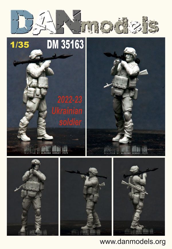 1:35 Ukrainian Soldier With A Grenade Launcher Kit 2022-23