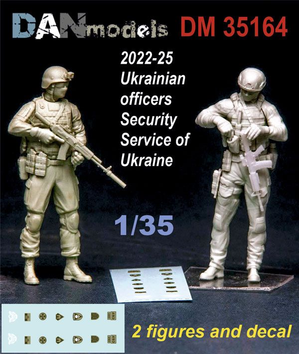 1:35 Ukrainian Officers Security Service Of Ukraine 2022-25 /2 Figures And Decal/