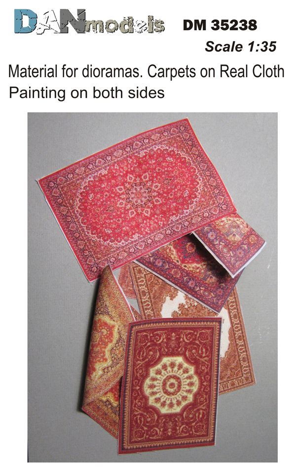 1:35 Material for dioramas. Carpets on Real Cloth. Painting on both sides