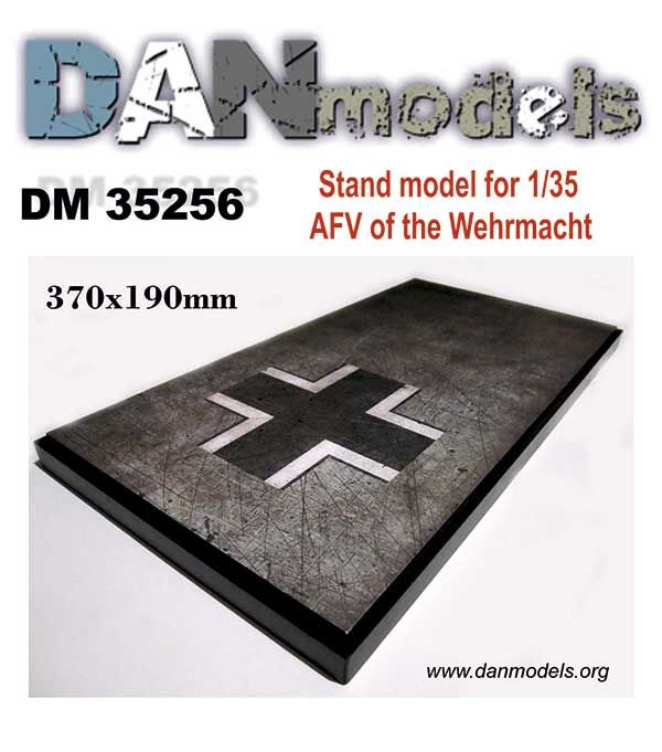 1:35 Stand model for AFV of the Wehrmacht. 370x190 mm