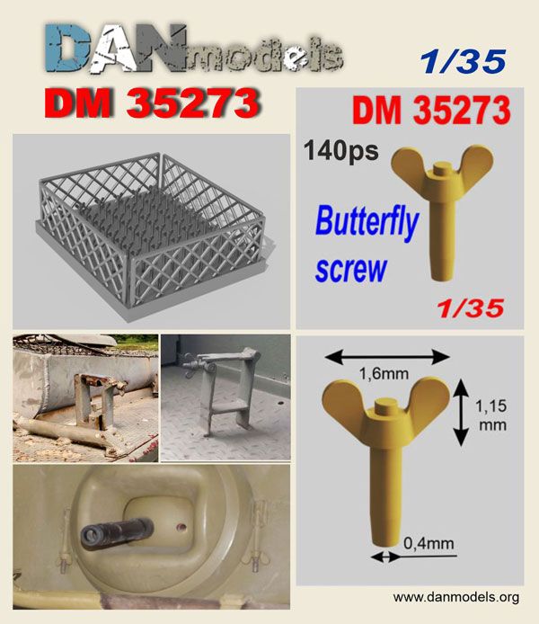 Butterfly screw 140 pcs.