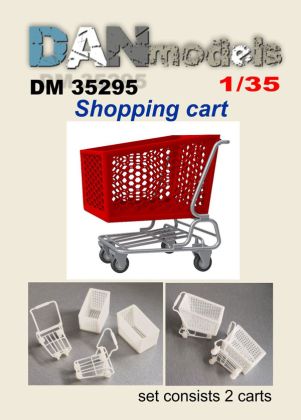 1:35 Shopping cart. Set of 2 Resin. 3D printing