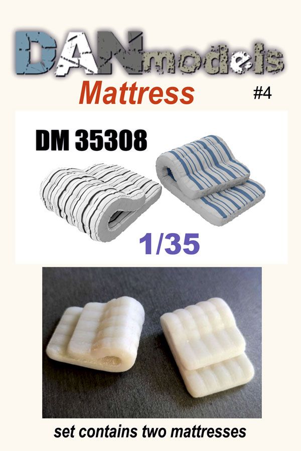 1:35 Material for dioramas. Folded mattresses. Set number 4. in a set of 2 mattresses