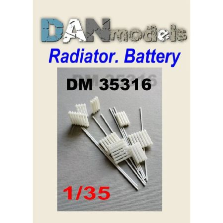 1:35 Material for dioramas. Radiator Battery 4+4 for 7 ribs