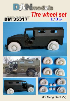 1:35 GAZ-2330 deformed wheels set