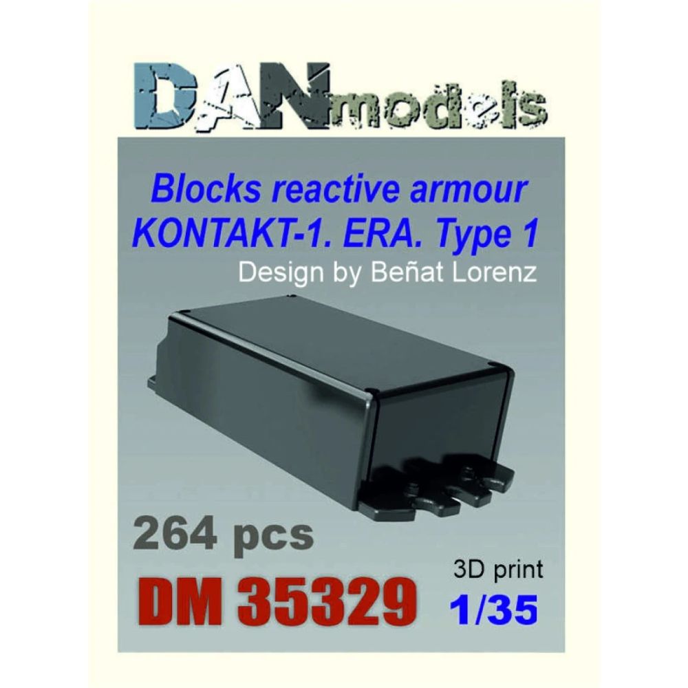 1:35 Blocks Reactive Armor Kontakt 1 Era Type 1 3d Print 264 Pcs