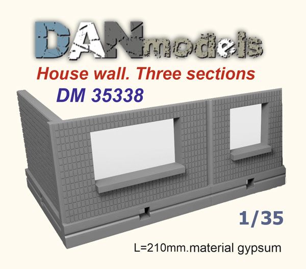 1:35 House wall. Three sections