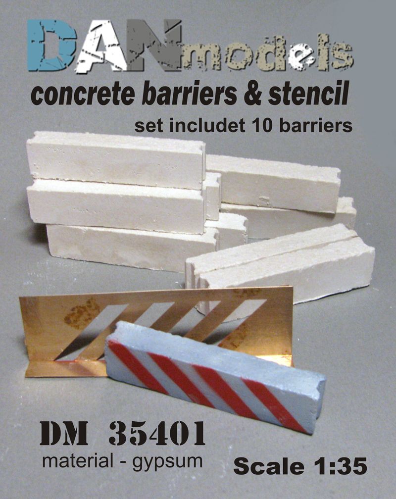 1:35 Concrete barriers & stencil