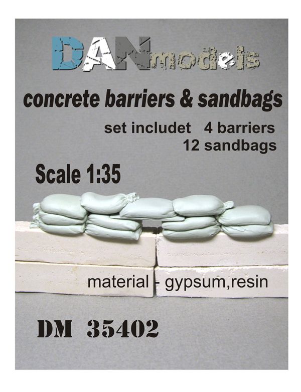 1:35 Concrete barriers & sandbads