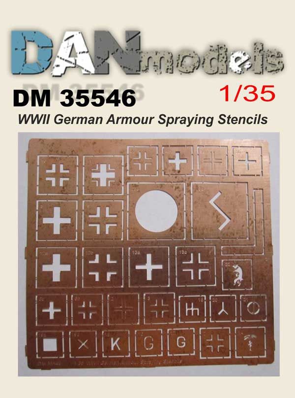 1:35 WW2 German Armour Spraying Stencils