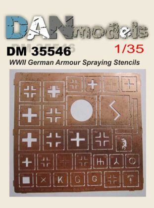 1:35 WW2 German Armour Spraying Stencils