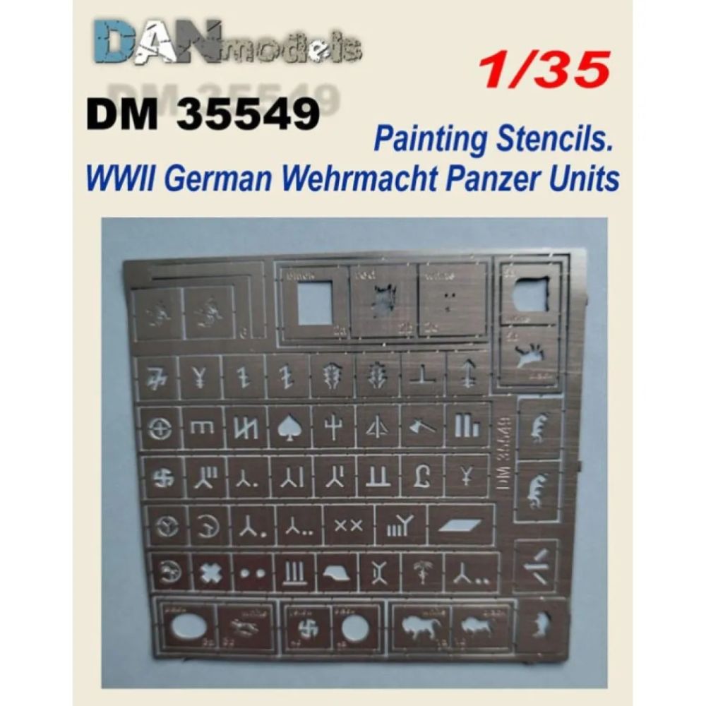 1:35 Painting Stencils Wwii German Wehrmacht Panzer Units