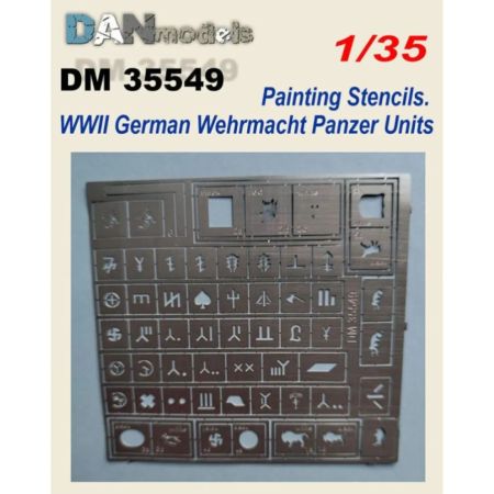 1:35 Painting Stencils Wwii German Wehrmacht Panzer Units