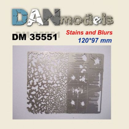 1:35 Stencil. Blots, splashes, stains #2. 120*96mm