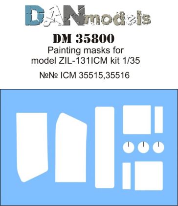 1:35 Painting masks for model Zil — 131 ( ICM 35515-35516 )