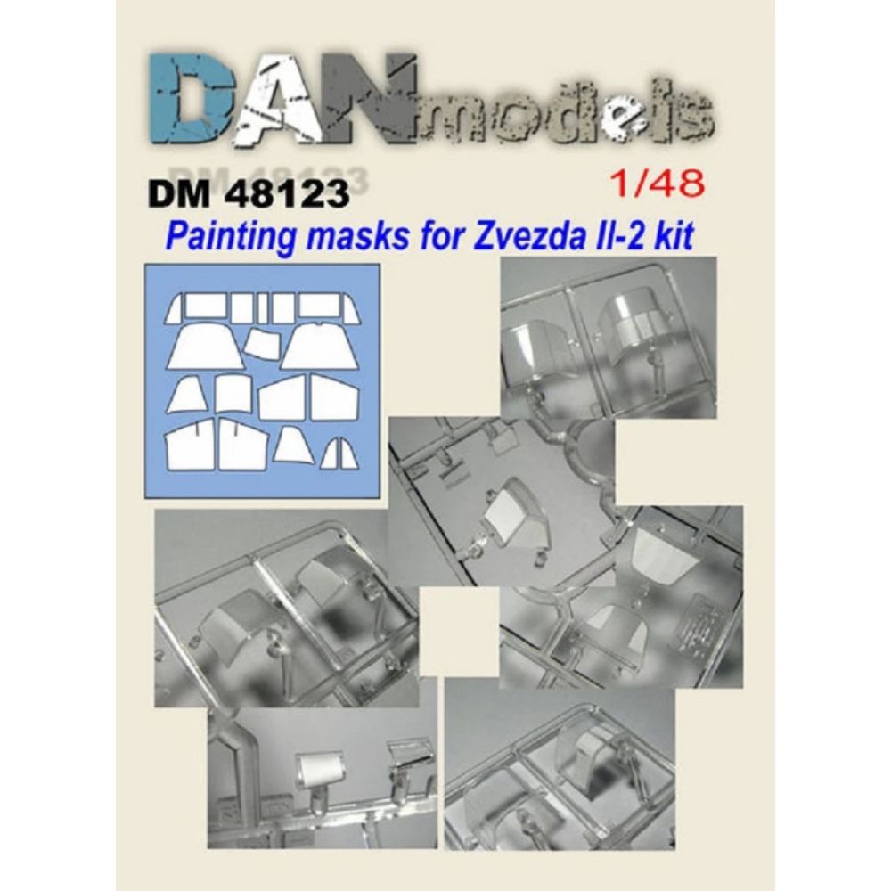 1:48 Airplane model Il - 2 mask (Zvezda model kit)