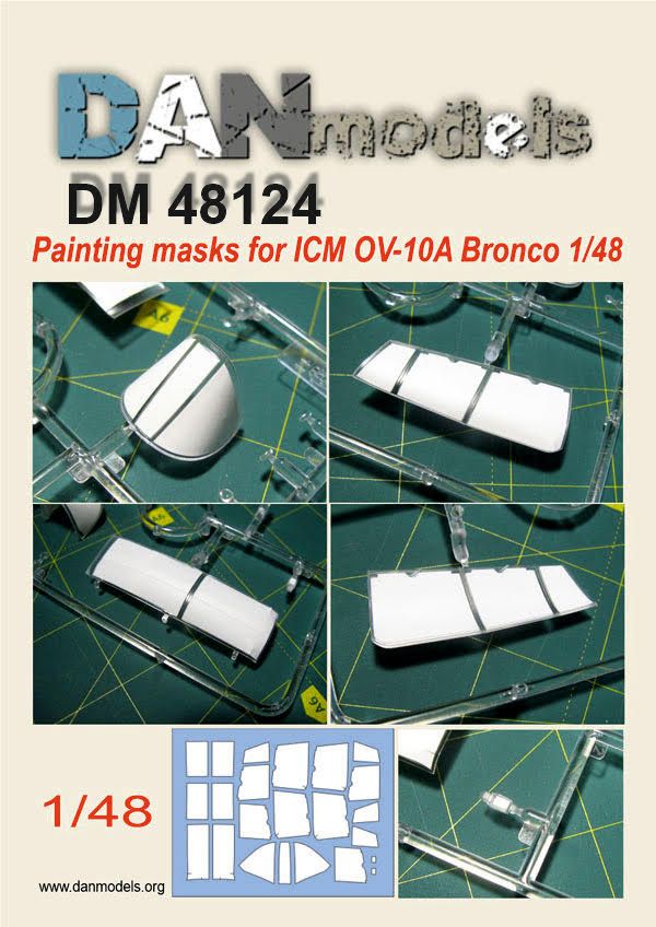 1:48 Painting masks for ICM OV-10A Bronco.
