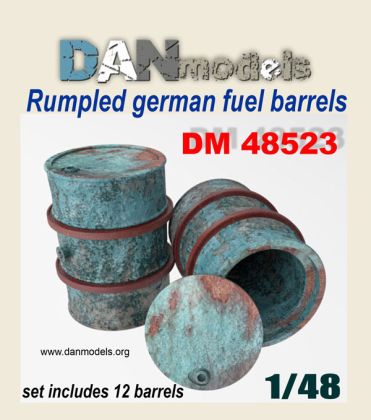 1:48 Rumpled german fuel barrels