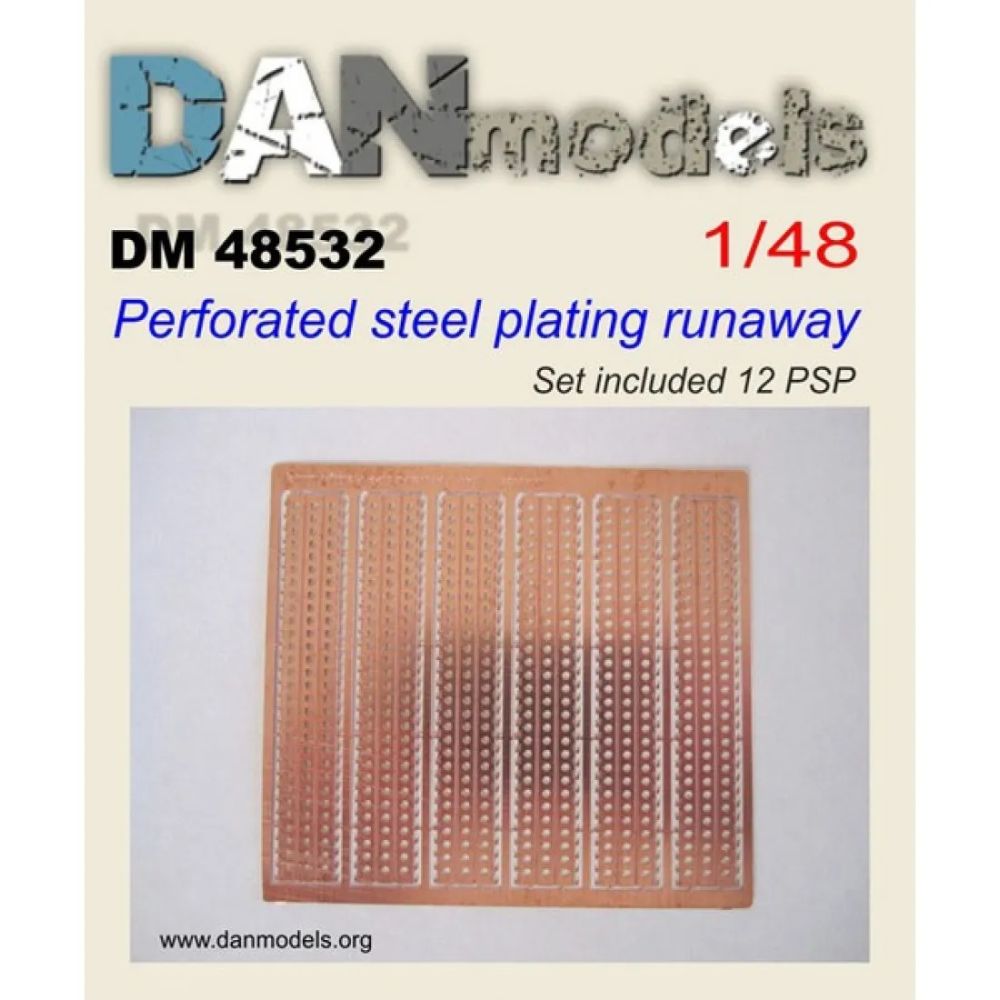 1:48 Perforated steel airfield slabs (12 pcs.)