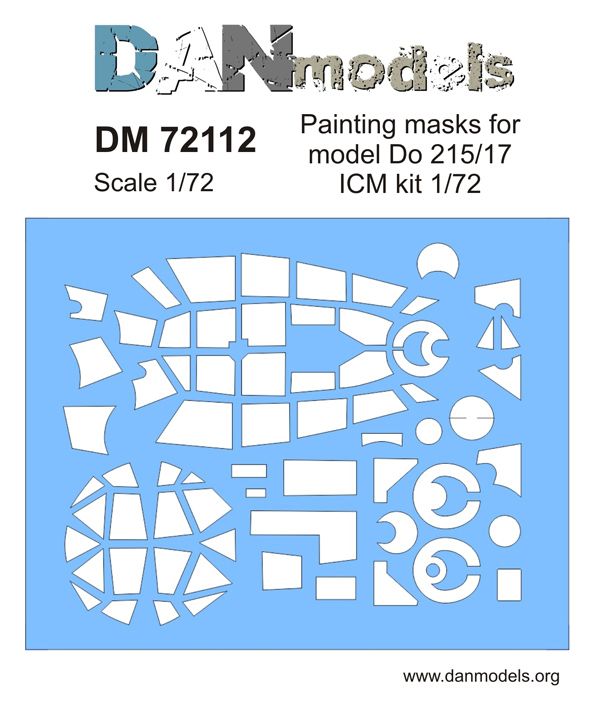 1:72 Painting masks for model Do-215/17 ICM ki