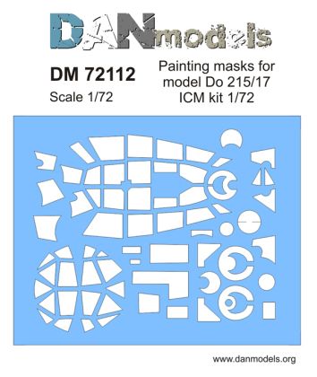 1:72 Painting masks for model Do-215/17 ICM ki