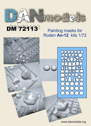 1:72 Painting masks for Roden An-12 kits