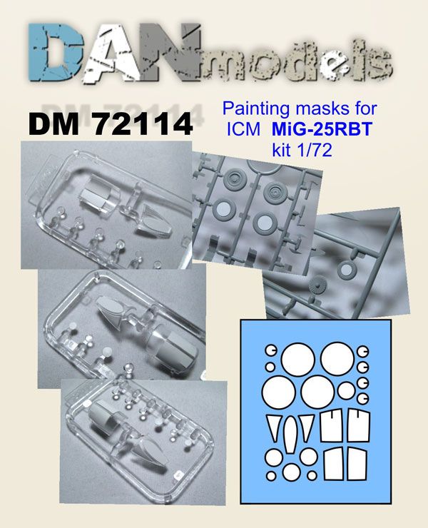 1:72 Painting masks for ICM MiG’25RBT kit