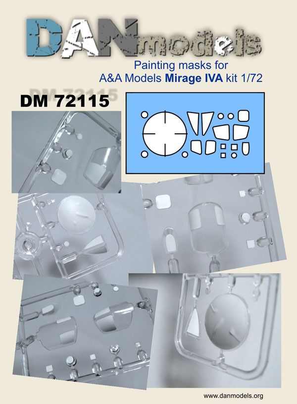 1:72 Painting masks for A&A Mirage IVA