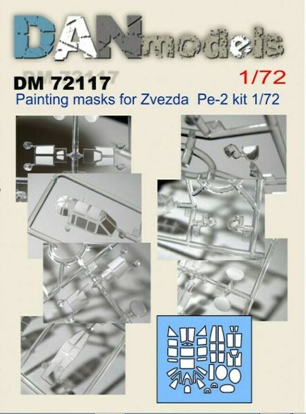 1:72 Masks Painting for Pe-2, for Zvezda