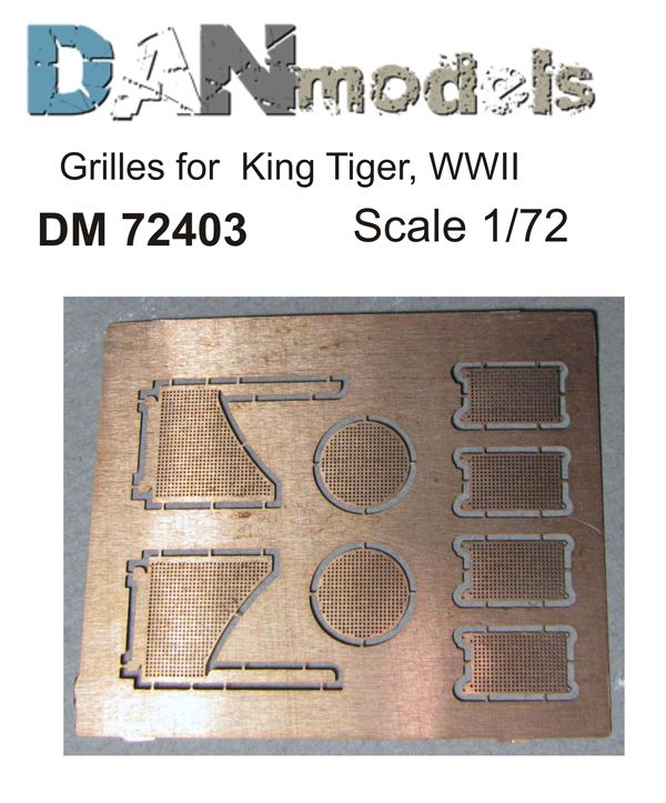 1:72 Grilles for King Tiger, WWII