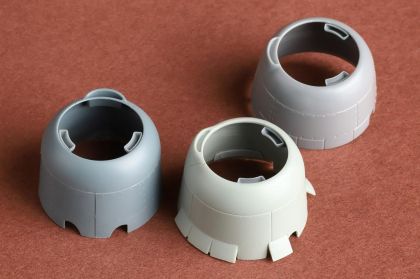 1:48 Wildcat F4F-3/4 intercooler scoops for Eduard/Tamiya/Academy