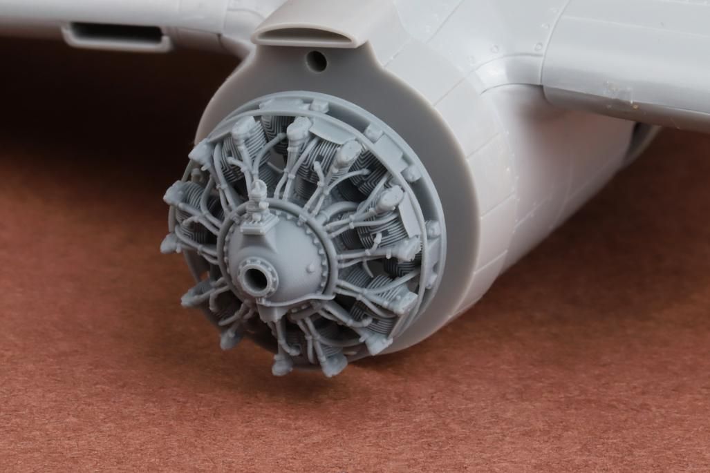1:72 B-25 Mitchell - 3D-Printed Engine Set (2 pcs / for Hasegawa Kits)