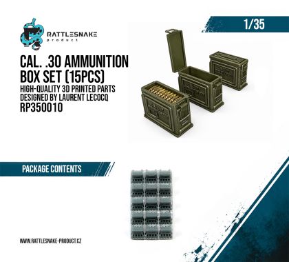 1:35 Cal. .30 Ammunition Box Set 15pcs